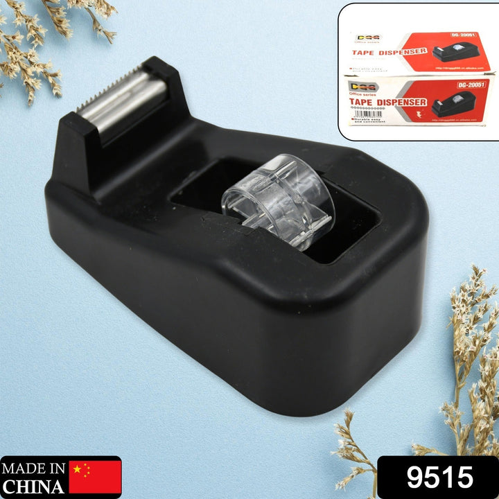 Plastic Tape Dispenser Cutter for Home Office use, Tape Dispenser for Stationary, Tape Cutter Packaging Tape (1 pc / 237 Gm) Your Brand