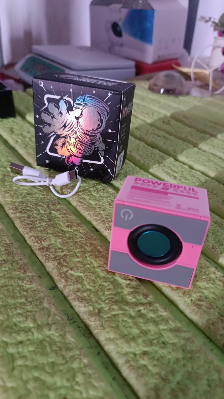 Mini Speaker Portable Wireless Speaker with Immersive Sound  (1 Pc / Mix Color) - TezCart
