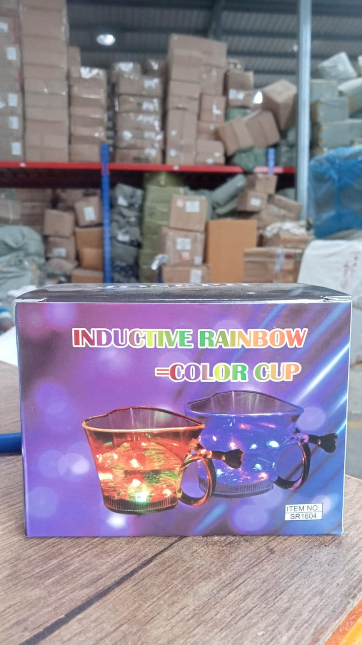 Heart Shape Activated Blinking Led Glass Cup Your Brand