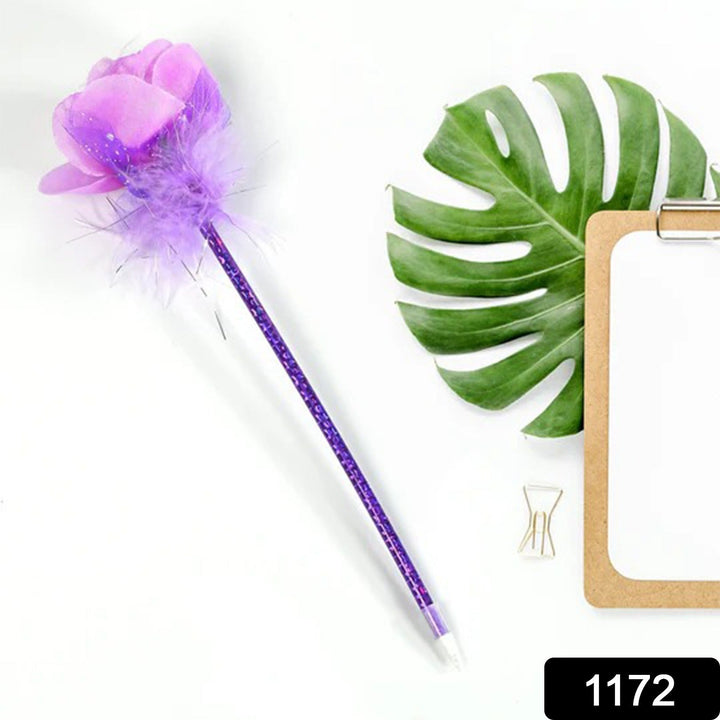 FASHION ROSE FLOWER & STAR DESIGN BALL PEN SMOOTH WRITING FOR WEDDING , EVENTS & MULTIUSE PEN ( SET OF 5PC) Your Brand