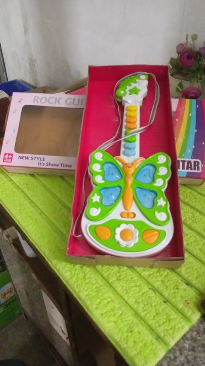 Butterfly Guitar Toy with Light and Music Toy (1 Pc / Battery not included) - TezCart