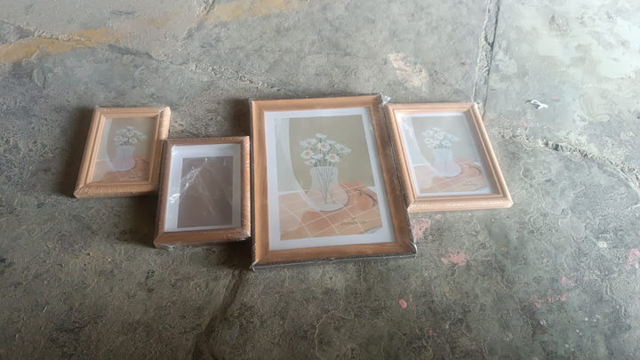 Creative Solid Wooden Photo Frame (Mix Design &amp; Size / 1 Pc) your brand