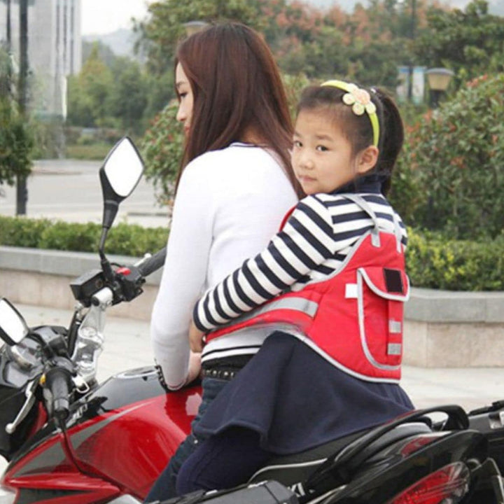 Baby Safety Belt For Kinds Carrier, Children Motorcycle Safety Harness - Child Ride Strap - Kids Vehicle Adjustable Safety Harness Strap for Two Wheeler Bike Horseback Riding Travel (1 Pc) Your Brand