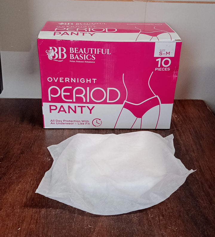 Women's Emergency Kit, Travel Kit- Includes Seamless Underwear, Pantyliner, Feminine Hygiene Sachet First Period Kit (10 Pcs) Your Brand