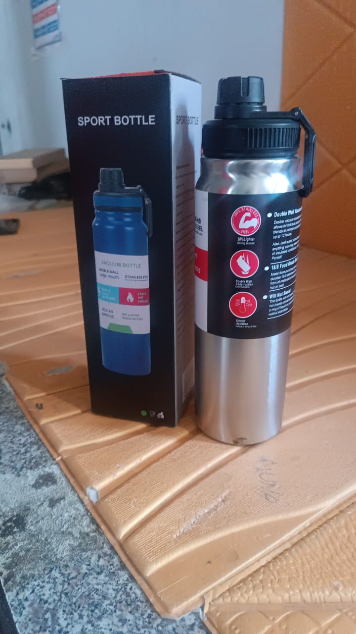 Stainless Steel Double Wall Vacuum-Insulated Drink Water Bottle (800 ML) your brand