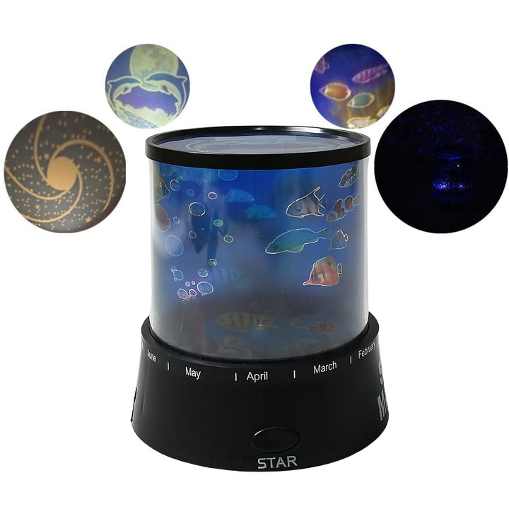 LED Projector Night Light – 3 Battery Lamps, Rotating with Music, Perfect for Kids & Home Decor (1 Pc, Battery Not Included) Your Brand