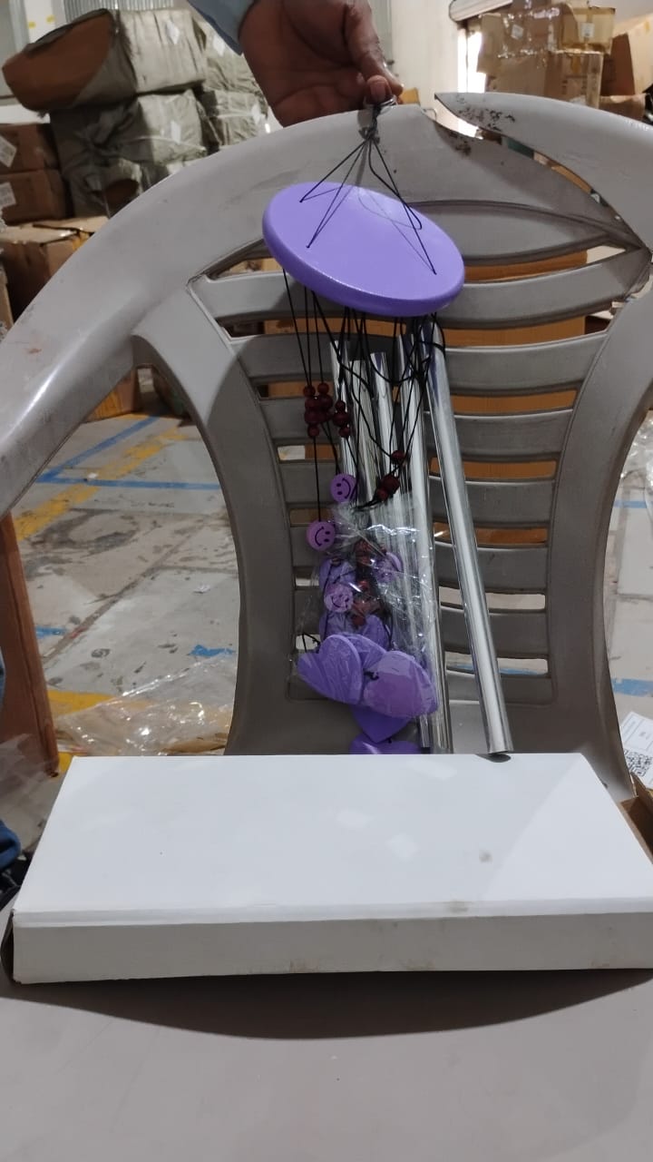 Smiley and Hearts Love Wind Chime (1 Pc) - TezCart