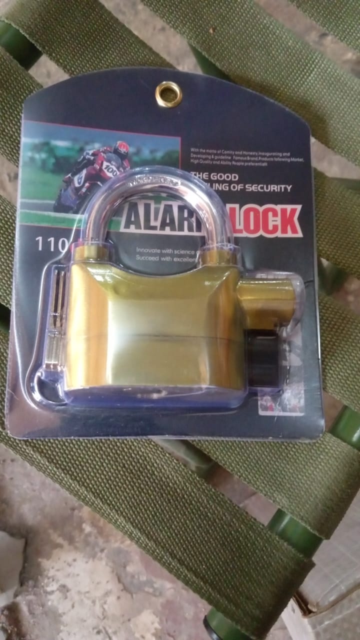Security Alarm Metallic Lock System with 3 Keys (1 Set / Mix Color) - TezCart