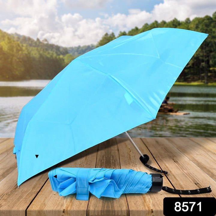 3-Fold Umbrella Summer Sun and Rain Protection Foldable Cute Umbrella || UV Protection Rain Sun Umbrella || Travel Accessories || Umbrella for Children, Girls, and Boys (1 Pc)  Your Brand
