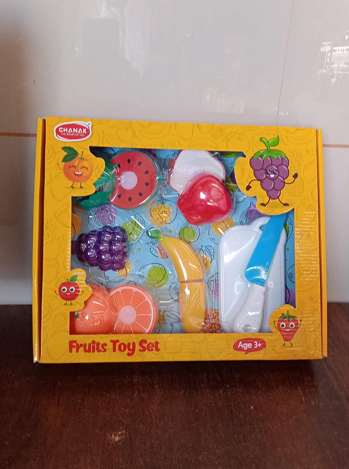 Realistic Sliceable Fruits Cutting Play Toy Set (7 Pcs Set) - TezCart