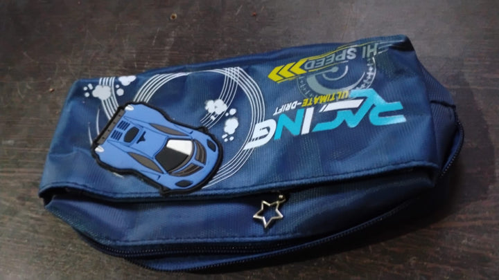 Pencil Pouch With Zipper, Students Pencil Case Large Capacity, Makeup Pouch, Stationery Bag (1 Pc / 2 Compartment) - TezCart