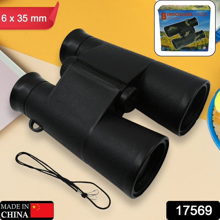 Learning Toy Binoculars / Telescopic for Kids Educational Birthday Return Gifts for Boys and Girls in Bulk Hunting Bird Watching Camping Outdoor, Binoculars for Hunting Trips (6x35 MM / 1 Pc) Your Brand