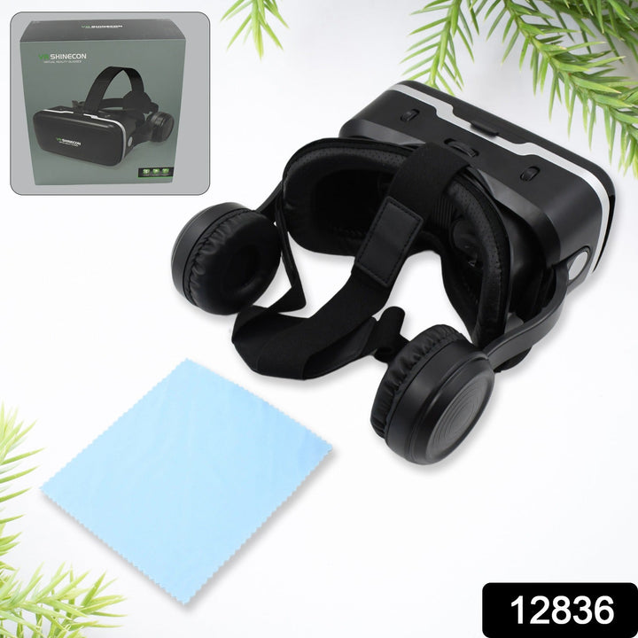 3D / HD VR Glasses Virtual Reality Goggles Headset for iOS for Android Smartphone VR Goggles-For 3D VR Movies Video Games with Headphones (1 Pc) Your Brand
