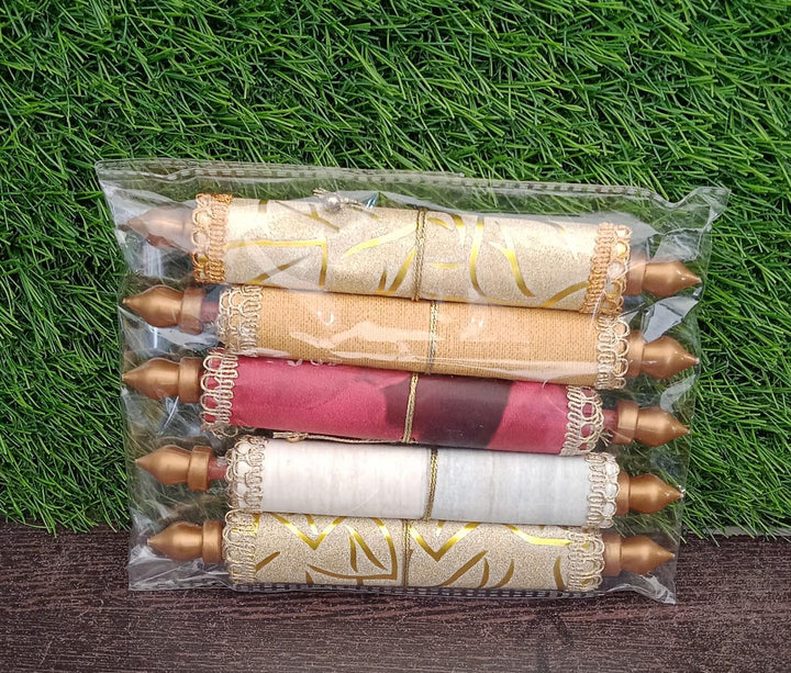Money Gift Envelopes Lifafa - Multi Color Pack of 5 Premium Designer Envelopes, Colorful Writing Message Scroll, Sandesha Card, Style Shagun Envelope Sagan Gift Envelopes for Weddings, Birthdays, Baby Shower, Anniversary Your Brand