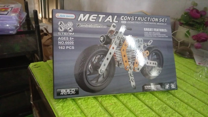 Metal DIY Bike Building Blocks for Kids (bike 162 pc of Bike Tool / 1 Set】 - TezCart