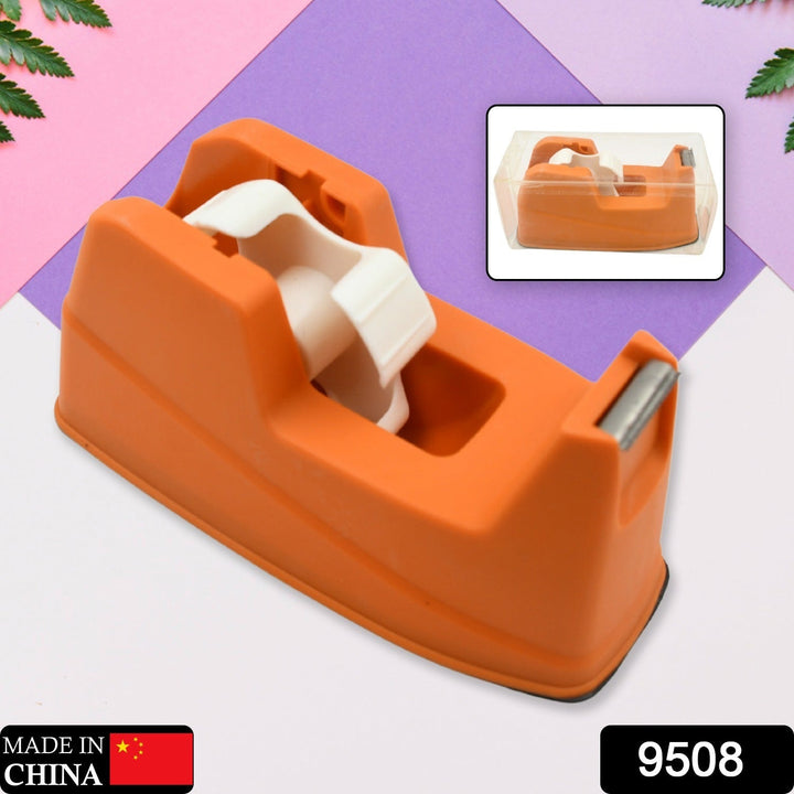 Plastic Tape Dispenser Cutter for Home Office use, Tape Dispenser for Stationary, Tape Cutter Packaging Tape (1 pc / 605 Gm) Your Brand