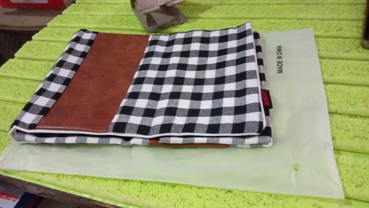 Pillow Covers, Leather & Cotton Cushion Covers (19 × 12 Inch / 1 Pair / 2 Pc) Your Brand
