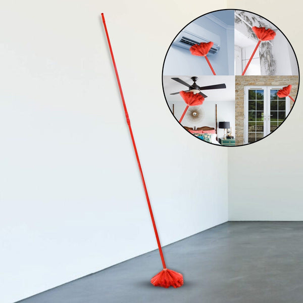90-inch Metal Extendable Cobweb Brush – Ceiling, Fan & Light Dust Cleaning (MOQ: 3) Your Brand