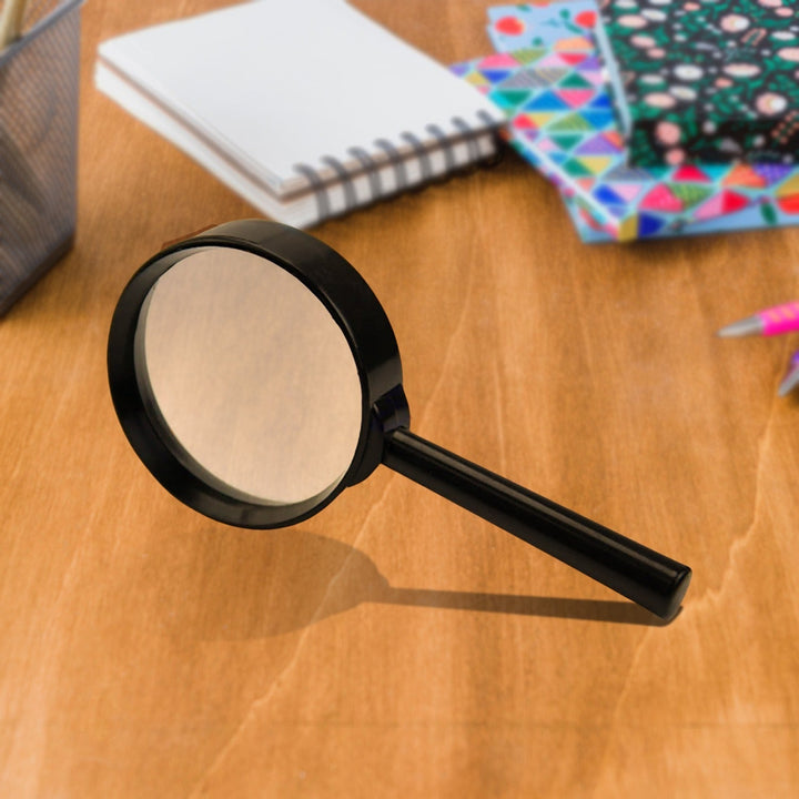 Magnifying glass Lens - reading aid made of glass - real glass magnifying glass that can be used on both sides - glass breakage-proof magnifying glass, Protect Eyes, 50 mm Your Brand