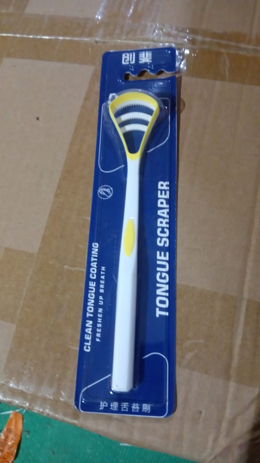Oral Tongue Cleaner Brush Scraper Health Personal Care Dental Care Tongue Cleaner (1 Pc / Multicolor) - TezCart
