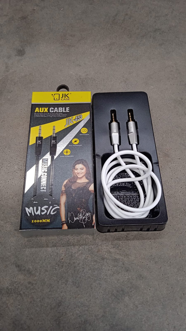 Aux Cable for Mobile and Tablet Home / Car Stereos & More (1 Pc / 1000MM) - TezCart