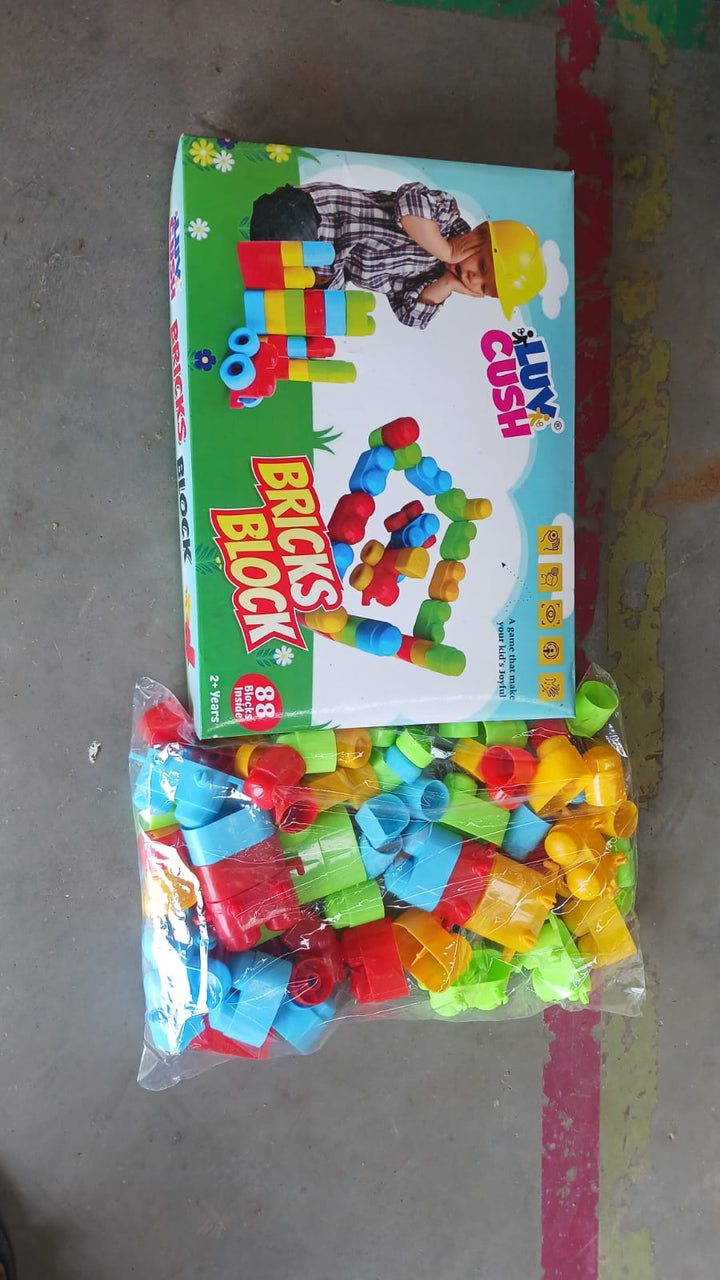 Bricks Blocks Building toy  (88 Pcs Building Blocks) - TezCart