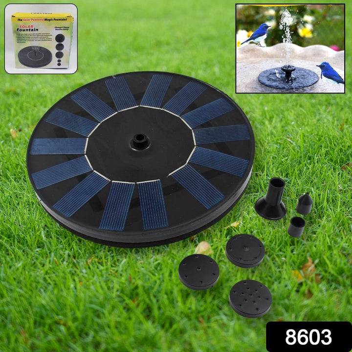Fast Fountain by Pocket Hose - Solar-Powered - Instantly Adds a Water Feature Virtually Anywhere - 5 Spray Modes - No Installation or Batteries Required - Great for Bird Baths, Pools, Pond & More (1 Pc) Your Brand