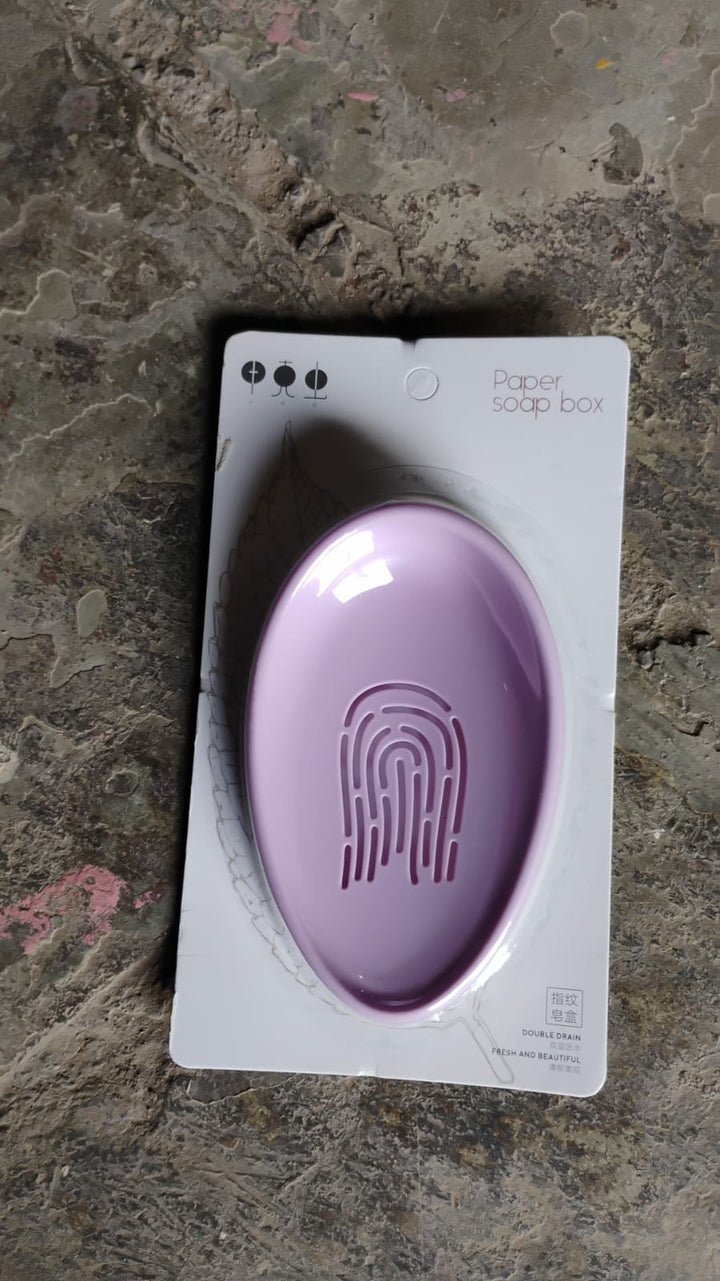 Plastic Soap Dish with Drain, Soap Holder Double-layer (1 Pc) - TezCart