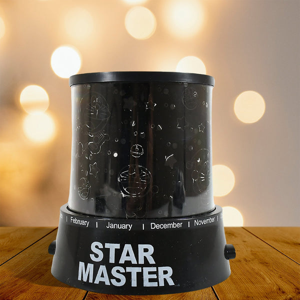 LED Projector Night Light Amazing Lamp, 3 Battery operated lamps, Rotation With the music Function, Master for Kids Bedroom Home Decoration Night Romantic Gift (Battery Not Included / 1 pc) - TezCart
