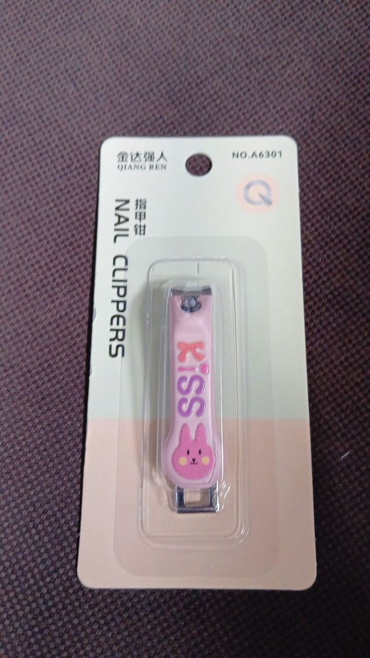 Cute Nail Clipper with Nail Catcher, Nail File - Stainless Steel (1 Pc) - TezCart