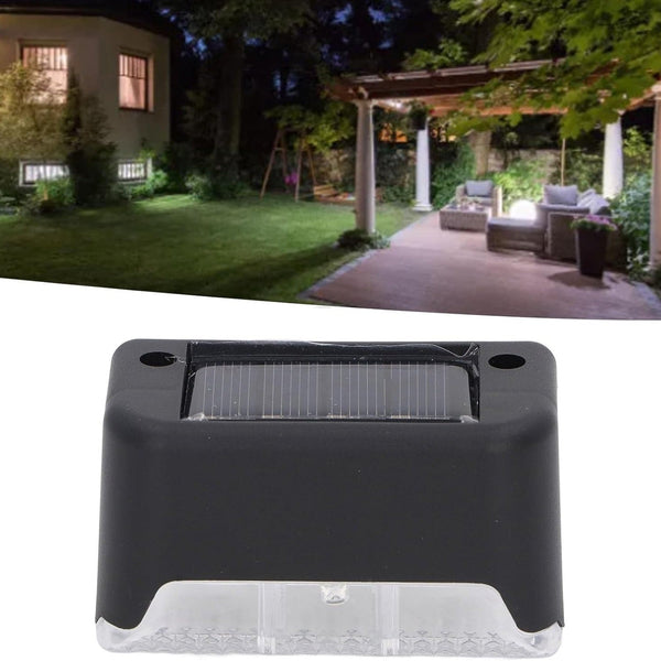 Solar Decorative Lights, Waterproof Durable Garden Atmosphere Lights Stair Lights Railing Lights Step Steps Lights for Outdoor Patio Courtyard Stair Step Fence Patio Stairs,Yard, Garden Pathway ( 4 Pc Set) Your Brand