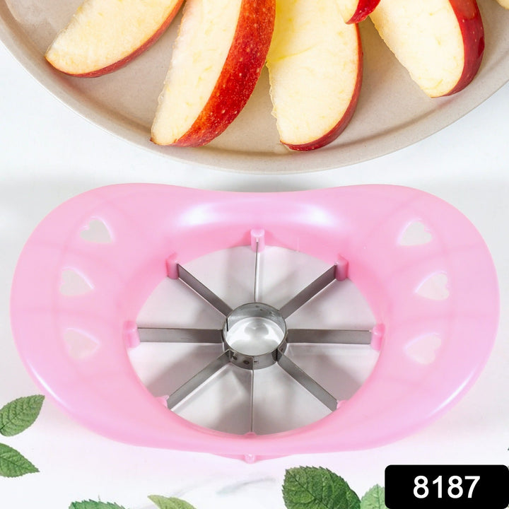 Multi Purpose Fruit Slicer Apple Cutter Regular With 8 Stainless Steel Blades Apple Slicer (1 Pc) Your Brand