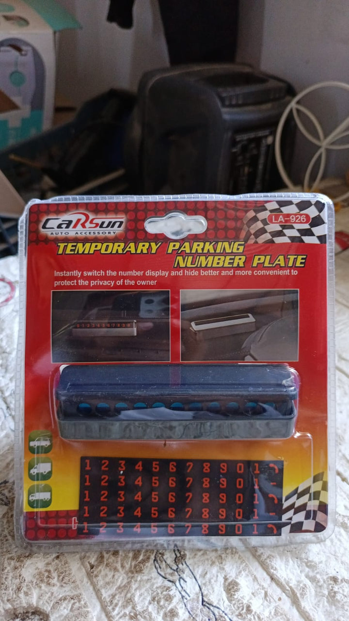 Temporary Car Parking Mobile Number Display with Magnetic Numbers Stickers,Car Parking Magnetic Mobile/Telephone Number Plate (1Pc)   Your Brand