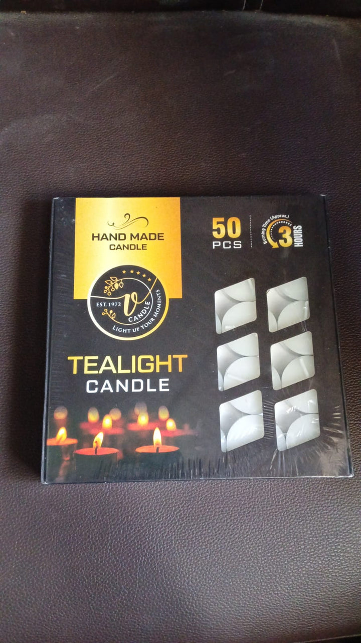 Tealight Candles Set, Smokeless Candles (50 Pcs set) - TezCart