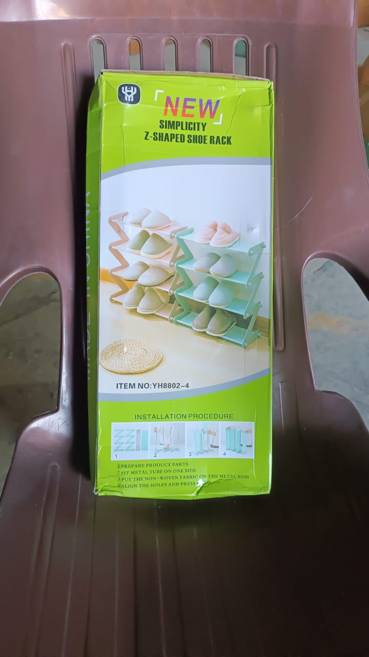 Shoe Rack Z-Shaped Four Layer (1 Pc / 4 Layer) - TezCart