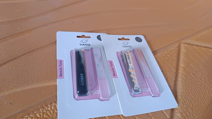 Cute Nail Clipper with Nail Catcher, Nail File - Stainless Steel (1 Pc) - TezCart