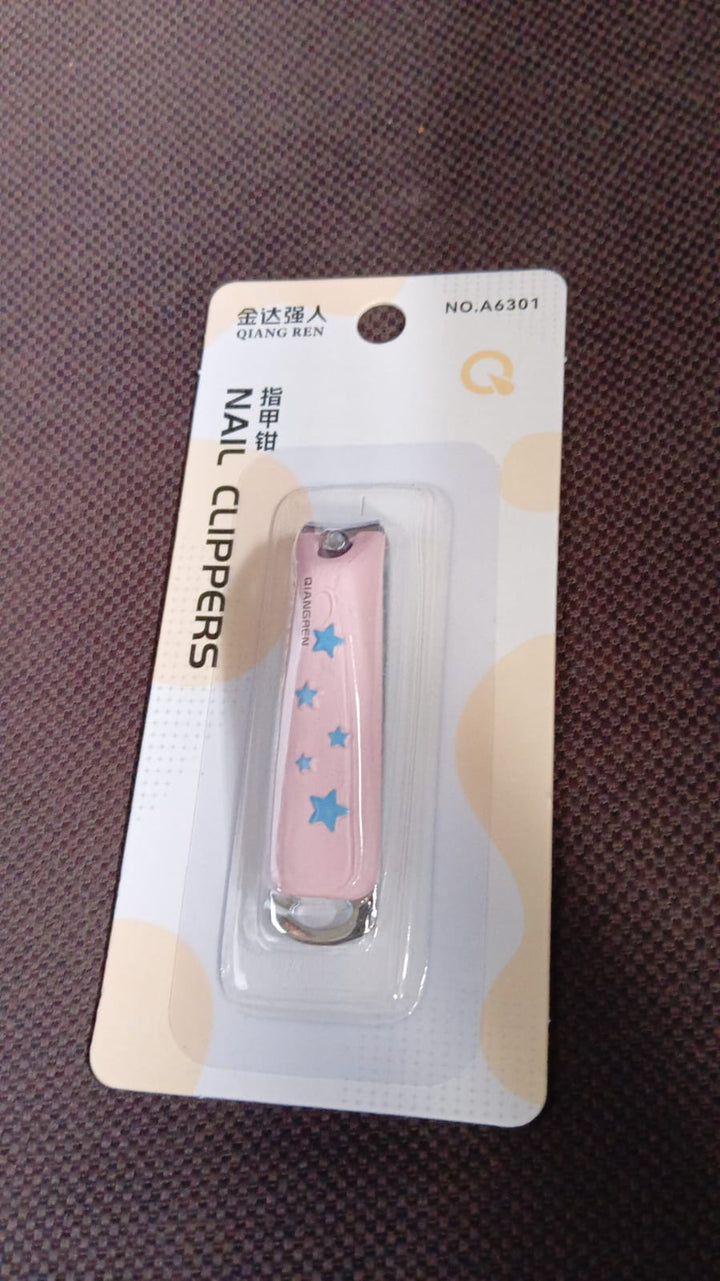 Cute Nail Clipper with Nail Catcher, Nail File - Stainless Steel (1 Pc) - TezCart