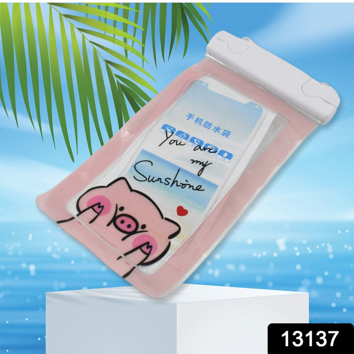 Waterproof Pouch Lock Mobile Cover Underwater Mobile Case For All Type Mobile Phone (1 Pc) Your Brand