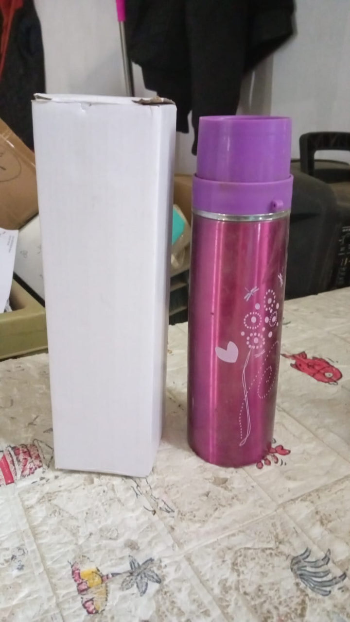 Stainless Steel Water Bottle Leak Proof, Rust Proof, Hot & Cold Drinks, Gym Sipper BPA Free Food Grade Quality, Steel fridge Bottle For office / Gym / School (500 ML Approx) Your Brand