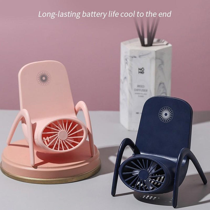 Portable Mobile Phone Holder Fan  Personal Fan Multi- Function Fan Handheld Charging Fan (Battery Not Include) Your Brand