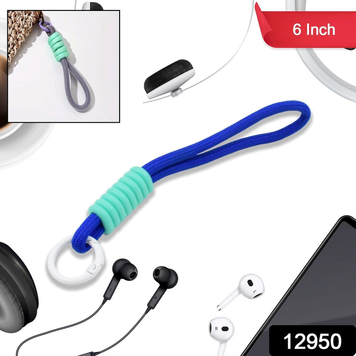 Multipurpose Adjustable Hand Wrist Strap Lanyard Cellphone, Phone Strap (1 Pc / 6 Inch / Multicolor) - TezCart