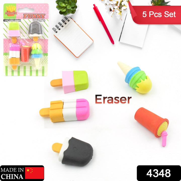 Mini Eraser Set for Kids (5 Pieces) - Fun Designs, Party Favors, School Prizes Your Brand