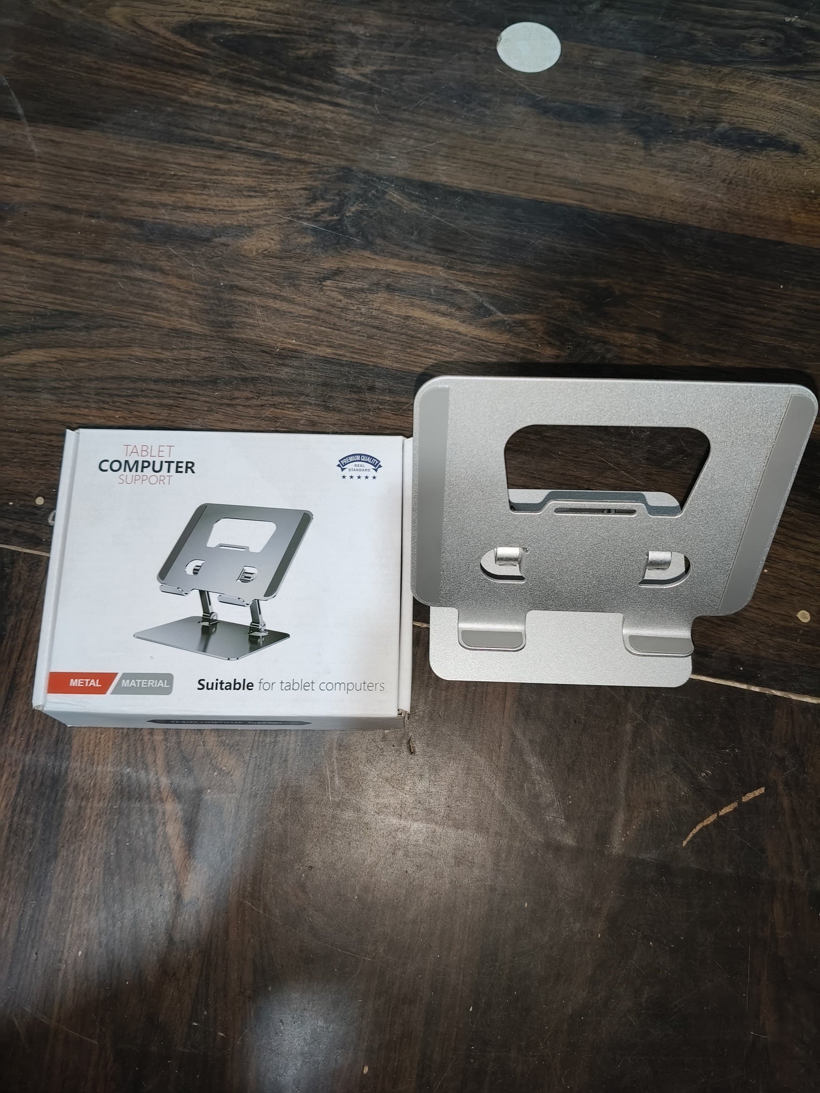 Tablet Stand Metal Alloy Adjustable Bracket, Suitable For tablet Computers for Desk Ergonomic Foldable Metal Tablet Holder/Tablets/Mobile Phones Your Brand