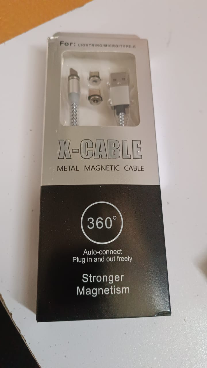 3 in 1 Magnetic Multi Charging Cable (1 Pc) - TezCart