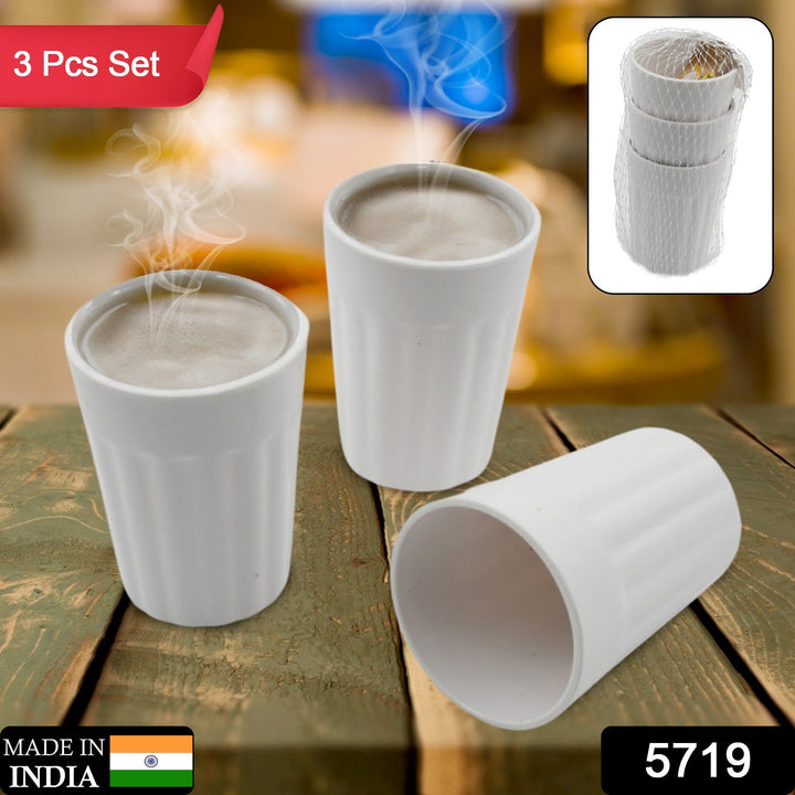 Small Plastic Coffee / Tea Cups Reusable Plastic Cup Mug Lightweight Microwavable Safe Unbreakable Camping Coffee Mugs for Tea Milk Water Juice Tea (3 Pcs Set) Your Brand