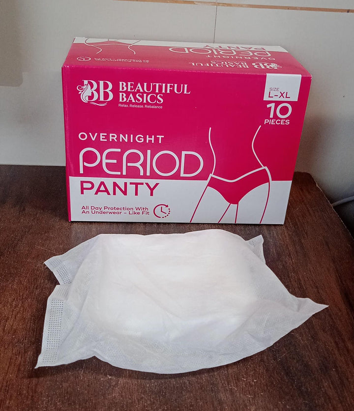 Women's Emergency Kit, Travel Kit- Includes Seamless Underwear, Pantyliner, Feminine Hygiene Sachet First Period Kit (10 Pcs) Your Brand