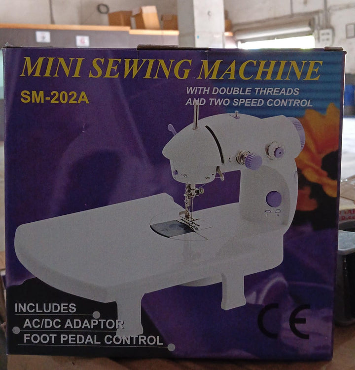 Home Tailoring Sewing Machine With Extension Table Set, Foot Pedal, Adapter Mini Electric Silai Machine, Portable Stitching Machine/Tailoring Machine Your Brand