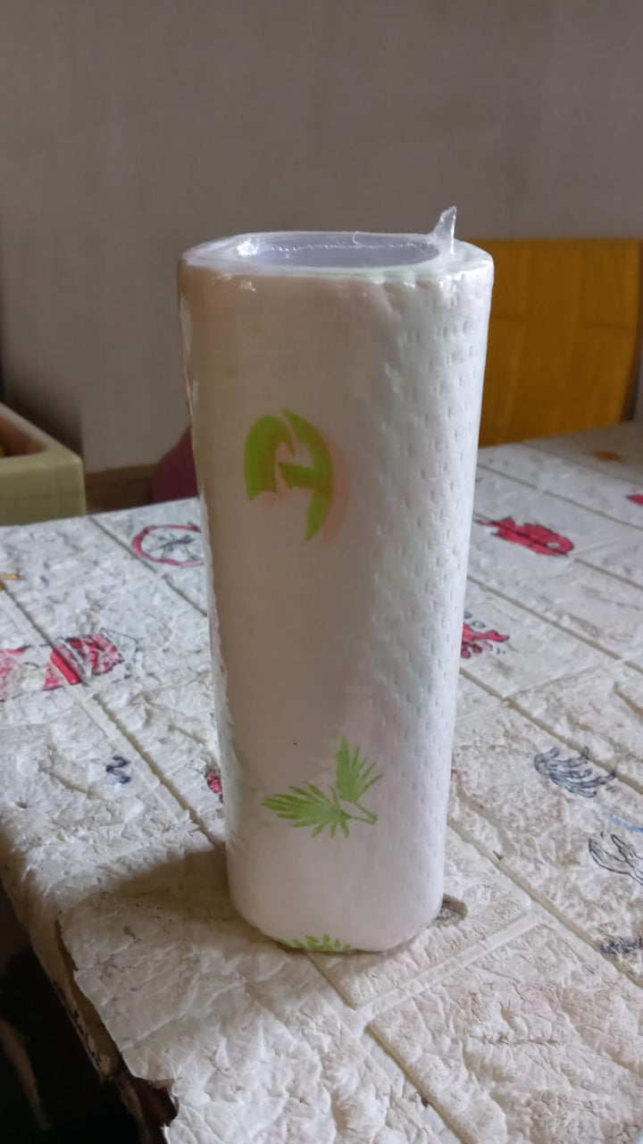 Non Woven Reusable and Washable Kitchen Printed Tissue Roll Non-stick Oil Absorbing Paper Roll Kitchen Special Paper Towel Wipe Paper Dish Cloth Cleaning Cloth 40 sheets / Pulls Your Brand