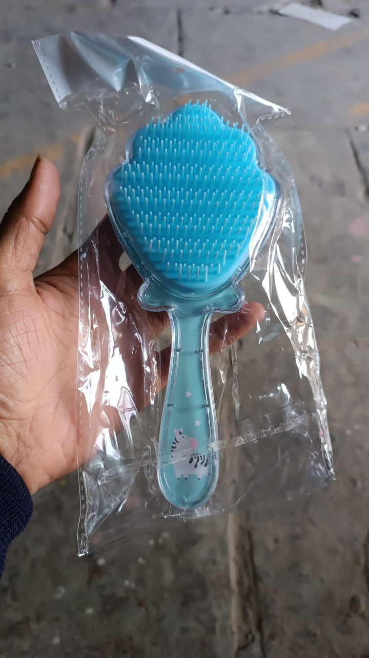 Cartoon Hair Brush Massage Shower Comb Blur Wet Salon (1 Pc ) - TezCart