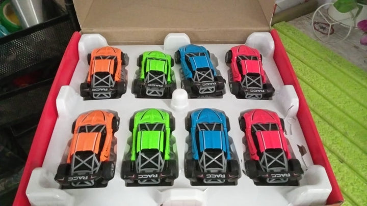 Mini Pull Back Racing Car Widely Used By Kids & Children  (8 Pcs Set / Mix Color) - TezCart
